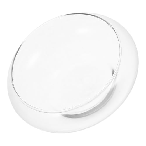 CLISPEED Transparenter Glasfischbehälter Klein Runde Hydrokultur Vase Deko Glas Aquarium für Wasserpflanzen Daffodil Pflanzschale Terrarium Schreibtisch Dekoration von CLISPEED