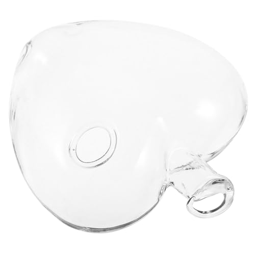 CLISPEED Vase in Herzform Pflanzenständer Grün Wasserflasche Krüge Mit Deckel Weinregal Gefälschte Pflanze Halter Für Wattepads Wasserspender Künstliche Pflanzen Dekorbehälter Transparent von CLISPEED