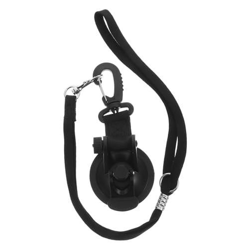 CLISPEED Verstellbare Hundebadeleine mit Saugnapf Material Sicherer Einfache Geeignet für Hundegrößen Zubehör für Haustierpflege und Badewanne Schwarz von CLISPEED