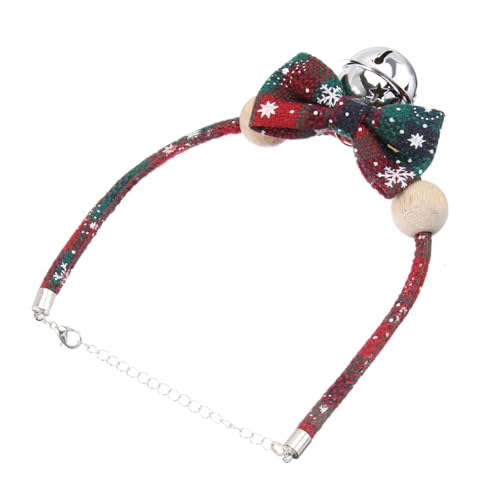 CLISPEED Verstellbares Haustierhalsband mit Dekorativer Schleife und Perlen Funktionales Hundehalsband für Kleine und Mittelgroße Hunde und Katzen Festliches Accessoire für Weihnachten und CLISPEED Verstellbares Haustierhalsband mit Dekorativer Schleife und Perlen Funktionales Hundehalsband für Kleine und Mittelgroße Hunde und Katzen Festliches Accessoire für Weihnachten und von CLISPEED