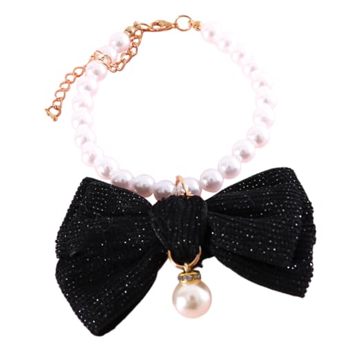 CLISPEED Verstellbares Haustierhalsband mit Perlen und Schleife Zartes Hundehalsband für Welpen und Katzen Eleganter Verstellbarer Schmuck für Kleine Hunde und Katzen Festliches Accessoire CLISPEED Verstellbares Haustierhalsband mit Perlen und Schleife Zartes Hundehalsband für Welpen und Katzen Eleganter Verstellbarer Schmuck für Kleine Hunde und Katzen Festliches Accessoire von CLISPEED
