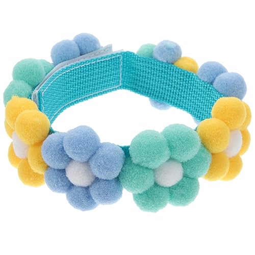 CLISPEED Verstellbares Hundehalsband Süßes Design für Kleine und Mittlere Hunde Komfortabel und Dekorativ für Partys und Täglichen Gebrauch Erhältlich Gelb Grün und Blau Xs von CLISPEED