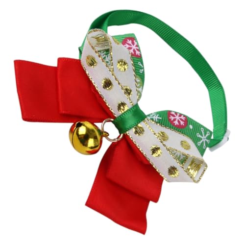 CLISPEED Verstellbares Katzen und Hundehalsband mit Glocke und Schleife Weihnachtsoutfit für Kleine bis Mittlere Haustiere Stilvolle Haustierdekoration mit Schneeflockenmuster Komfortabel CLISPEED Verstellbares Katzen und Hundehalsband mit Glocke und Schleife Weihnachtsoutfit für Kleine bis Mittlere Haustiere Stilvolle Haustierdekoration mit Schneeflockenmuster Komfortabel von CLISPEED