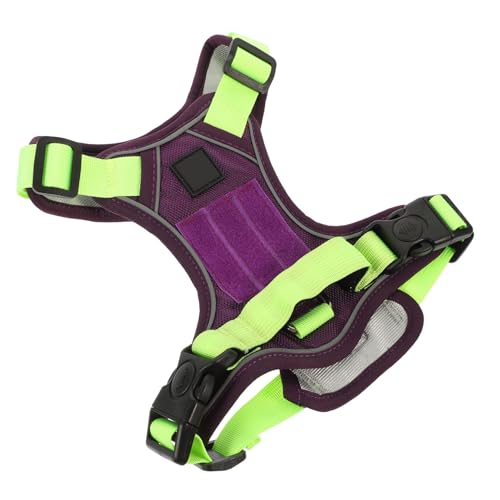 CLISPEED Verstellbares Reflektierendes Hundegeschirr aus Leichtem Verschleißfestem Material für Große Hunde Atmungsaktive Hundeweste für Spaziergänge Training und Joggen Komfortabel und von CLISPEED