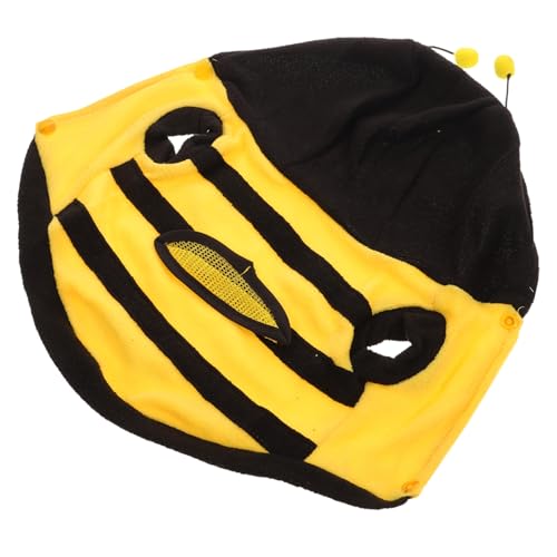 CLISPEED Vierbeiniger Hundekostüm Bienen Design Gelb Schwarz Xs für Kleine Hunde Haustier Kleidung Bequem und Leicht Anzuziehen für und Fotosessions von CLISPEED