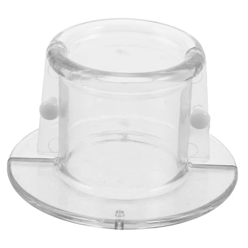 CLISPEED Vogel Halskragen Transparent Schutzkragen gegen Federbeißen Wundschutz für Wellensittiche Nymphensittiche Papageien Leichter Bequemer Schützender Halsverband zur Gefiederpflege von CLISPEED