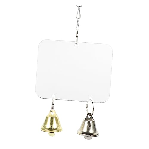 CLISPEED Parrot Mirror Spielzeug Für Vögel Spiegel Mit Glocke Einfache Installation Für Käfige Für Wellensittiche Nymphensittiche Und Papageien CLISPEED Parrot Mirror Spielzeug Für Vögel Spiegel Mit Glocke Einfache Installation Für Käfige Für Wellensittiche Nymphensittiche Und Papageien von CLISPEED