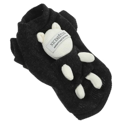 CLISPEED Warmer Hundepullover aus Weichem Baumwollplüsch Gefüttert für Kalte Wintertage Modische Hundebekleidung für Kleine Hunde Geeignet für Spaziergänge Fotoshootings und Alltag von CLISPEED