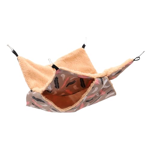 CLISPEED Warmes Meerschweinchenbett Hängendes Hamster hängematte Kuscheliges Nagetierversteck Flauschiges Nest für Kaninchen Chinchillas und Kleine Haustiere von CLISPEED
