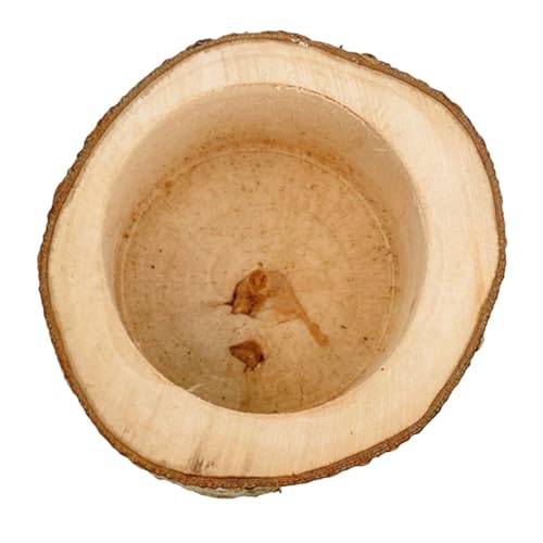 CLISPEED Waschbarer Hamster Futternapf aus Holz Verschleißfest rutschfest für Hamster Chinchilla Meerschweinchen Kleines Haustier Praktischer Napf mit Glatter Oberfläche von CLISPEED
