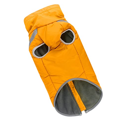 CLISPEED Wasserdichter Gefütterter Hundemantel für Große Hunde Dicke Warme Outdoor Jacke Bequeme Hautfreundliche Baumwoll Winterkleidung für Hunde bei Regen und Kälte von CLISPEED