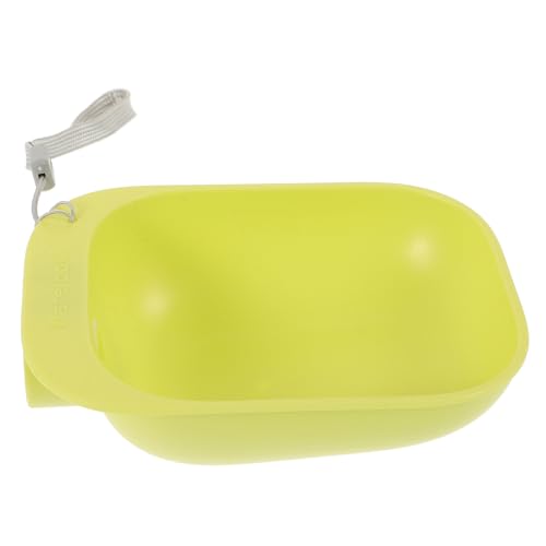 CLISPEED Wasserspender für Haustiere Hundewasserschale Trinken Fütterung Hund wasserflasche Zubehör für Hundewasserflaschen im Freien Tragbarer Trinkwassernapf für Haustiere Abs Light Green von CLISPEED