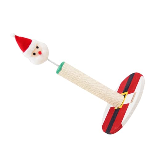 CLISPEED Weihnachtlicher Katzenkratzpfosten aus Verschleißfestem Material Sicherer Indoor Kratzbaum für Katzen Stabiler Vertikaler Kratzturm als Katzenspielzeug und Möbelersatz CLISPEED Weihnachtlicher Katzenkratzpfosten aus Verschleißfestem Material Sicherer Indoor Kratzbaum für Katzen Stabiler Vertikaler Kratzturm als Katzenspielzeug und Möbelersatz von CLISPEED