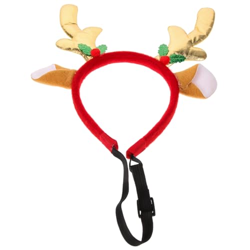 CLISPEED Weihnachtliches Haustier Stirnband Antler Headband mit Verstellbaren Weichen Geweihen Komfortabel für Katzen und Hunde Festliches Party Zubehör für Hunde Katzen CLISPEED Weihnachtliches Haustier Stirnband Antler Headband mit Verstellbaren Weichen Geweihen Komfortabel für Katzen und Hunde Festliches Party Zubehör für Hunde Katzen von CLISPEED