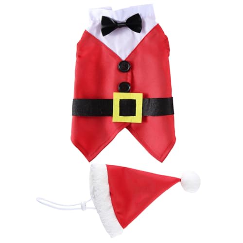 CLISPEED Weihnachtliches Haustierkostüm Lustige Party Hundekleidung Warmes Bequemes Xmas Outfit für Kleine bis Mittelgroße Hunde und Katzen Einfach Anzuziehen Design CLISPEED Weihnachtliches Haustierkostüm Lustige Party Hundekleidung Warmes Bequemes Xmas Outfit für Kleine bis Mittelgroße Hunde und Katzen Einfach Anzuziehen Design von CLISPEED