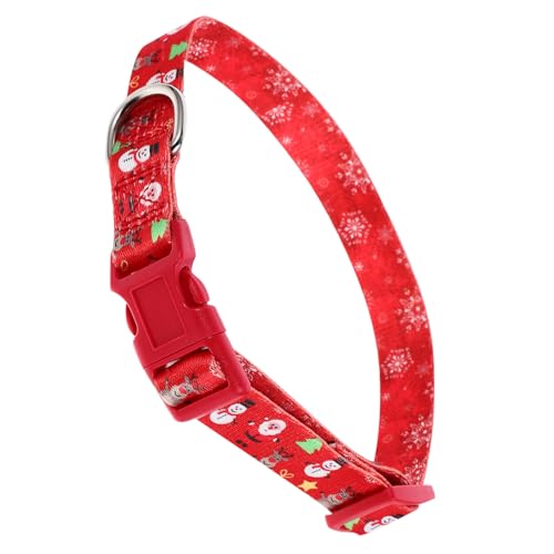 CLISPEED Weihnachtliches Hundehalsband mit Schnellverschluss Verstellbar Leicht und Strapazierfähig Weicher für Welpen und Kleine Hunde für Festtagsfeiern und Partyzubehör CLISPEED Weihnachtliches Hundehalsband mit Schnellverschluss Verstellbar Leicht und Strapazierfähig Weicher für Welpen und Kleine Hunde für Festtagsfeiern und Partyzubehör von CLISPEED