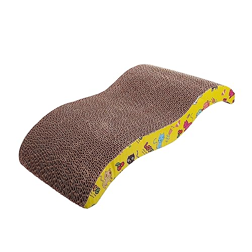 CLISPEED Wellpappe Katzenkratzbrett Form Katzenkratzspielzeug aus Robustem Wellpappematerial Doppelseitig Kratzfest Krallenpflege und Stressabbau für Katzen und Kätzchen Möbel und CLISPEED Wellpappe Katzenkratzbrett Form Katzenkratzspielzeug aus Robustem Wellpappematerial Doppelseitig Kratzfest Krallenpflege und Stressabbau für Katzen und Kätzchen Möbel und von CLISPEED