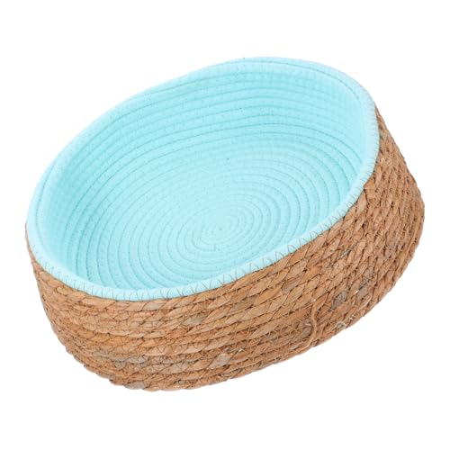 CLISPEED Wicker Haustiernest Bett Rundes Weidenkorb Hundebett Atmungsaktiv Kratzfest Strapazierfähig Für Katzen Und Kleine Hunde CLISPEED Wicker Haustiernest Bett Rundes Weidenkorb Hundebett Atmungsaktiv Kratzfest Strapazierfähig Für Katzen Und Kleine Hunde von CLISPEED