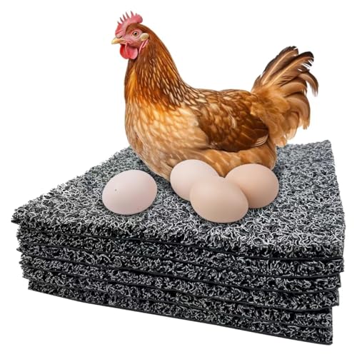 Hühner-Nistkastenunterlagen, waschbar, 30,5 x 30,5 cm, langlebige Kunststoff-Stalleinlagen, geruchsdicht, Hühnereinstreu für Innen- und Außenbereich, 8 Stück, Grau Hühner-Nistkastenunterlagen, waschbar, 30,5 x 30,5 cm, langlebige Kunststoff-Stalleinlagen, geruchsdicht, Hühnereinstreu für Innen- und Außenbereich, 8 Stück, Grau von CLOCAL