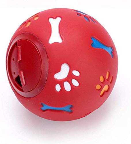 CLQ Gummi Hundefütterungsball Haustierfütterungsball Hundetraining Spielen Mit Spielzeugknochen, Geeignet Für Kleine Und Mittlere Hunde von CLQ