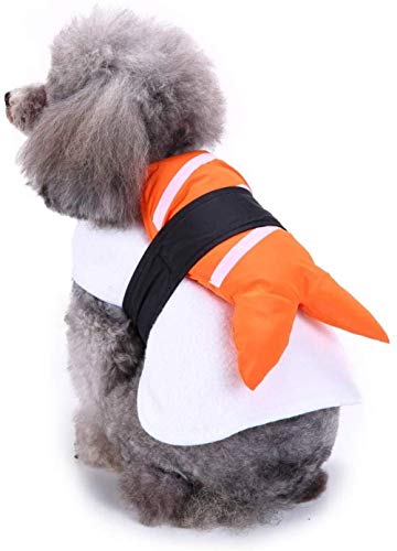 CLQ Nettes Tiernahrungskostüm, Sushi-Haustier-Anzug Für Hund & Katze Halloween Weihnachten von CLQ