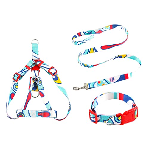 CLSSLVVBN 3 Teile/Satz Haustier Halsband Leine Zinklegierung Einstellbare Outdoor Walking Mode Geschirr Waschbar Haustier Personalisiert, Blau,2x120cm, L CLSSLVVBN 3 Teile/Satz Haustier Halsband Leine Zinklegierung Einstellbare Outdoor Walking Mode Geschirr Waschbar Haustier Personalisiert, Blau,2x120cm, L von CLSSLVVBN