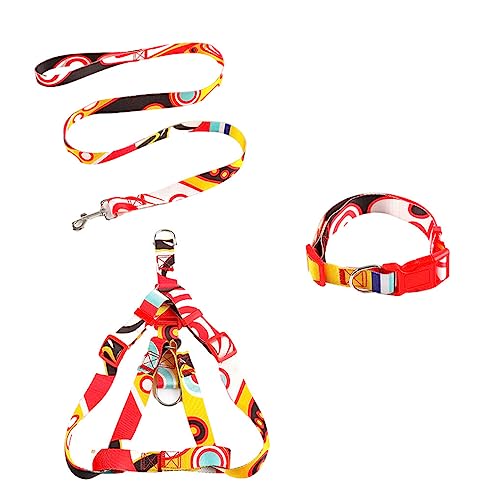 CLSSLVVBN 3 Teile/Satz Haustier Halsband Leine Zinklegierung Einstellbare Outdoor Walking Mode Geschirr Waschbar Haustier Personalisiert, Rot, 1.5 x 120 cm, M CLSSLVVBN 3 Teile/Satz Haustier Halsband Leine Zinklegierung Einstellbare Outdoor Walking Mode Geschirr Waschbar Haustier Personalisiert, Rot, 1.5 x 120 cm, M von CLSSLVVBN