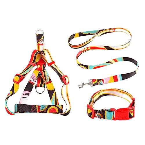 CLSSLVVBN 3 Teile/Satz Haustier Halsband Leine Zinklegierung Einstellbare Outdoor Walking Mode Geschirr Waschbar Haustier Personalisiert, Schwarz, 1.5 x 120 cm, M CLSSLVVBN 3 Teile/Satz Haustier Halsband Leine Zinklegierung Einstellbare Outdoor Walking Mode Geschirr Waschbar Haustier Personalisiert, Schwarz, 1.5 x 120 cm, M von CLSSLVVBN