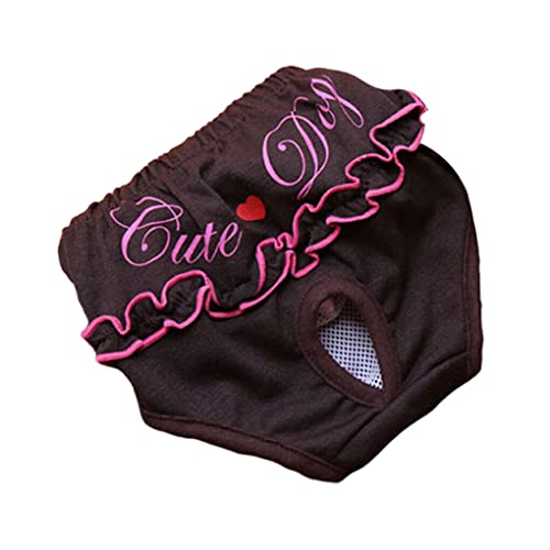 CLSSLVVBN 5 Stück Pet Pants Windel Atmungsaktive Baumwolle Unterwäsche Cute Panties Soft Briefs Training Daily Wear Clothing Supplies, M von CLSSLVVBN