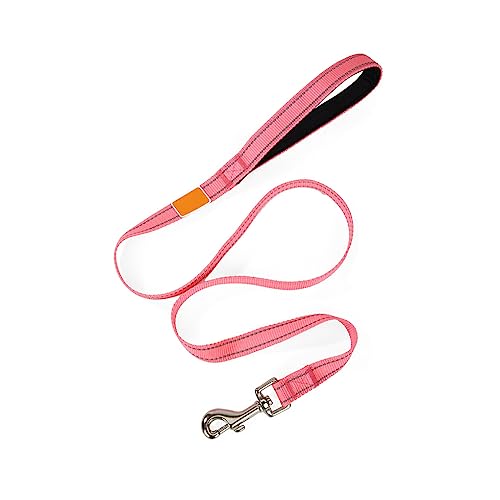 CLSSLVVBN Hundeleine, reflektierendes Nylon, rutschfeste Leine, bequemes Trainingsseil für Hunde, flink, langlebig, Zug, Multifunktion, Leuchtend rosa CLSSLVVBN Hundeleine, reflektierendes Nylon, rutschfeste Leine, bequemes Trainingsseil für Hunde, flink, langlebig, Zug, Multifunktion, Leuchtend rosa von CLSSLVVBN