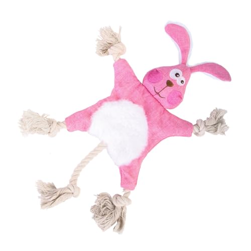 CLSSLVVBN Langlebiges Haustierspielzeug für längeres Spielen und Vergnügen. Quietschendes Hundespielzeug aus Polyester. Plüschhundespielzeug. Hundespielzeug. Hundespielzeug, Kaninchen von CLSSLVVBN