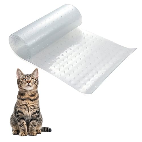 CLSSLVVBN Transparenter Teppich, rutschfest, Kratzfest, rutschfest, mit Spikes, transparenter Teppich für Hunde und Katzen, Schutz, 31 * 92cm CLSSLVVBN Transparenter Teppich, rutschfest, Kratzfest, rutschfest, mit Spikes, transparenter Teppich für Hunde und Katzen, Schutz, 31 * 92cm von CLSSLVVBN