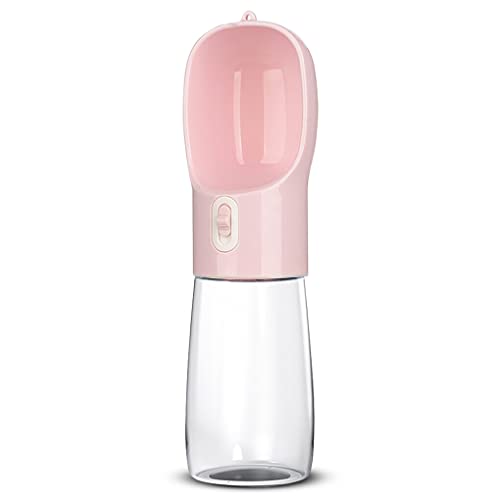CLSSLVVBN Wasserspender für Haustiere, Kunststoff Trinkspender, Futternapf, außerhalb, Fütterungswerkzeug, Behälter, Becher, Tablett, Zubehör, Picknick, Rosa, Wasserbecher von CLSSLVVBN