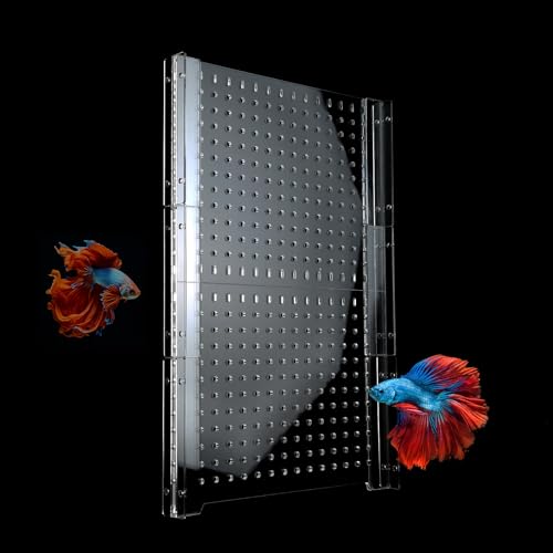 Aquarium-Trennwand aus Acryl, 30,4 cm, 50,8 cm, 55,7 l, 75 l, 125 Liter, transparent, mit Saugnäpfen von CLarellara