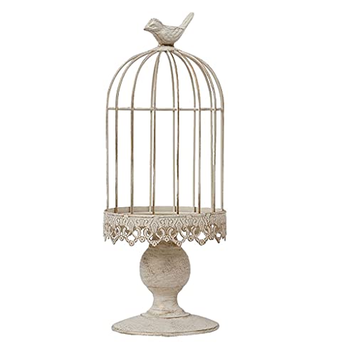 Vogelkäfig Old-Fashioned Birdcage Eisen Ornamente Retro Kreative Birdcage Grüne Anlagen Einrichtungsgegenstände geeignet for Innen- und Außenbereich Haustierzubehör (Color : B) von SISWIM