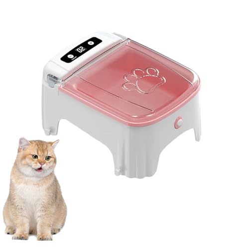 Automatischer Futterspender für Katzen und Hunde, automatischer Futterspender für Haustiere mit Timer, zeitgesteuerter Katzennapf, Katzen-Mate-Futterstation, Haustierbedarf, geeignet für Nass- und von CMANLNYK