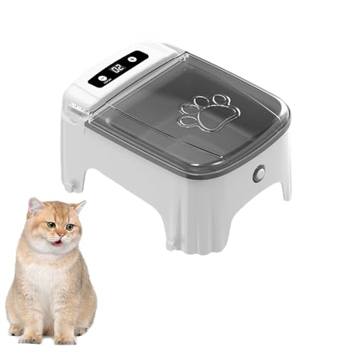 Automatischer Futterspender für Katzen und Hunde, automatischer Futterspender für Haustiere mit Timer, zeitgesteuerter Katzennapf, Katzen-Mate-Futterstation, Haustierbedarf, geeignet für Nass- und von CMANLNYK