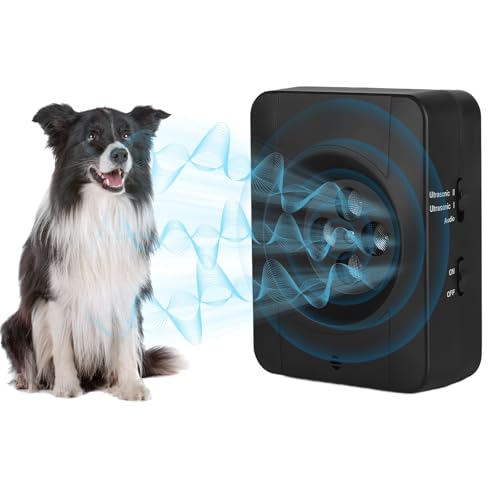CMANLNYK Anti Bellen Gerät für Hund - Wasserdicht Ultraschall Sonic Stop Hund Bellen Abschreckung Geräte Innen und Außen Anti Bellen von CMANLNYK