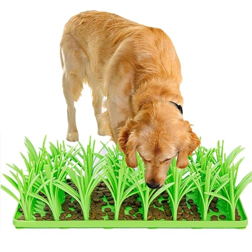 Grasmatte für Katzen und Hunde, Silikon, langsames Füttern, interaktives Katzenminze-Spielzeug, Grün Grasmatte für Katzen und Hunde, Silikon, langsames Füttern, interaktives Katzenminze-Spielzeug, Grün von CMANLNYK