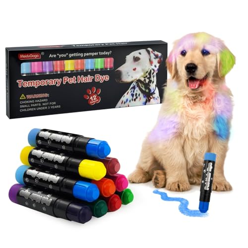 Hunde-Haarfärbekreiden, ungiftig und waschbar, temporäre Haarfärbestifte für Hunde, Katzen und Pferde, Geschenk für Haustier-Styling, Halloween, Weihnachten, Geburtstag Hunde-Haarfärbekreiden, ungiftig und waschbar, temporäre Haarfärbestifte für Hunde, Katzen und Pferde, Geschenk für Haustier-Styling, Halloween, Weihnachten, Geburtstag von CMANLNYK