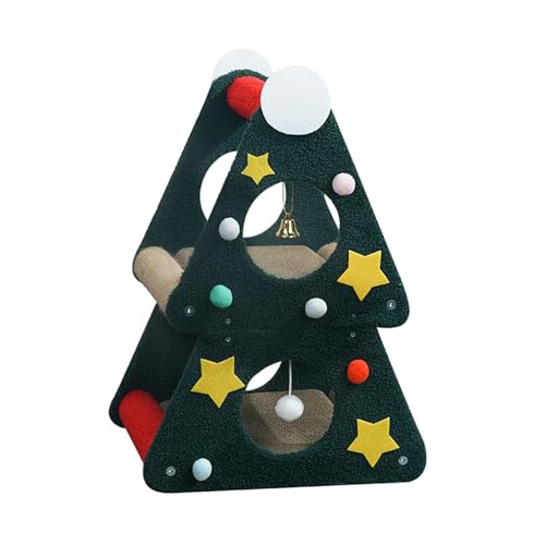 CMBSSTBB Katzenkratzbaum, Kratzbrett für kleine, mittlere und große Katzen, Katzenkratzer zum Schlafen, Weihnachtsbaum CMBSSTBB Katzenkratzbaum, Kratzbrett für kleine, mittlere und große Katzen, Katzenkratzer zum Schlafen, Weihnachtsbaum von CMBSSTBB