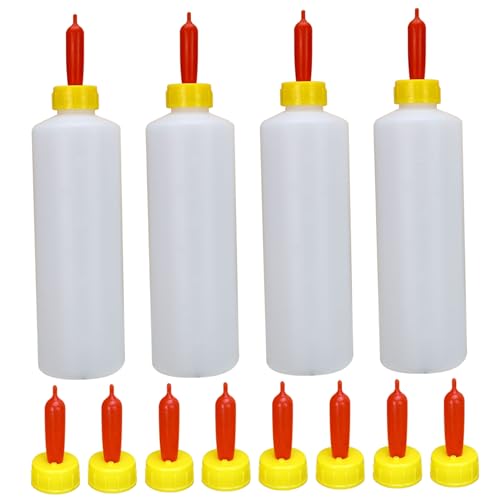 CNAFGBGG 4pcs Ziegenflaschen mit 12 -pcs -Ziegennippeln, 14oz/400 ml Plastiklammflasche, Wiederverwendbare Babyziegenversorgungen zum Füttern von Schafpuppen. CNAFGBGG 4pcs Ziegenflaschen mit 12 -pcs -Ziegennippeln, 14oz/400 ml Plastiklammflasche, Wiederverwendbare Babyziegenversorgungen zum Füttern von Schafpuppen. von CNAFGBGG