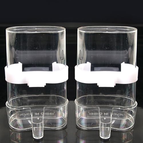 Acryl-Käfig-Futterstation, hält Wasser für lange Zeit sauber, transparentes Design von CNANRNANC