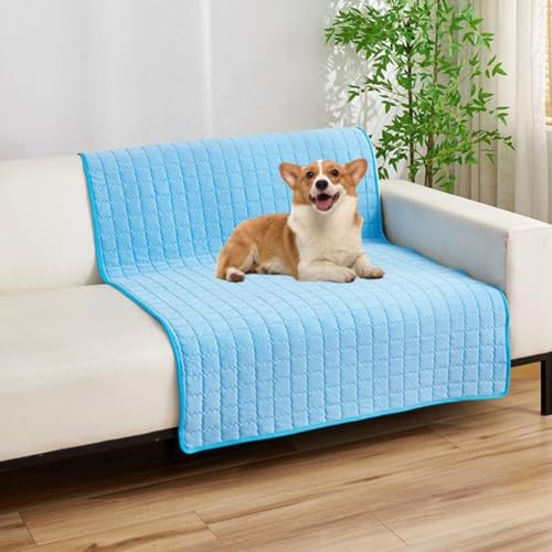 CNANRNANC Kühlende Haustiermatte, rutschfest, Eisseide-Design für ein angenehmes Sommererlebnis (M, Dunkelgrau, M) von CNANRNANC