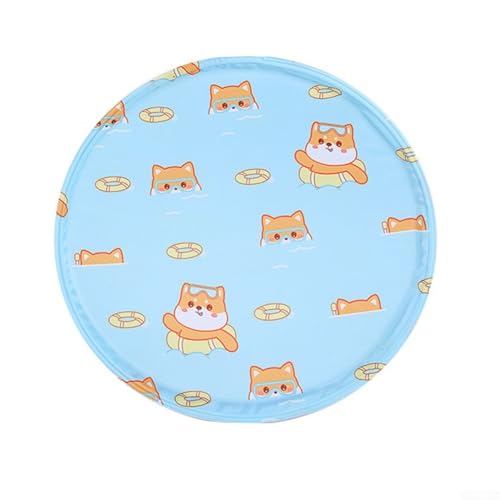 CNANRNANC Rundes kühlendes Gel-Pad für Hunde und Katzen, leicht zu reinigen und zu pflegen, perfekt für den Sommer (A 40 cm) von CNANRNANC