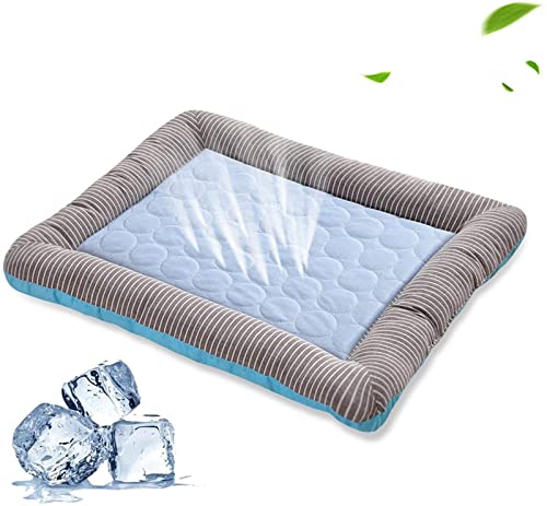 CNRTSO Kühlmatte für Haustiere Kühlkissenbett for Hunde Katzen Welpe Kätzchen Kühle Matte Haustier Decke EIS Seidenmaterial Weich for den Sommer schlafend rosa blau atmungsaktiv CNRTSO Kühlmatte für Haustiere Kühlkissenbett for Hunde Katzen Welpe Kätzchen Kühle Matte Haustier Decke EIS Seidenmaterial Weich for den Sommer schlafend rosa blau atmungsaktiv von CNRTSO