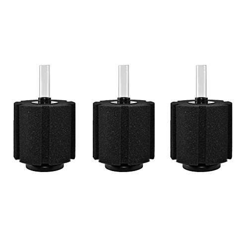 CNZ XY-380 Bio-Schwammfilter, 11,4 x 20,3 cm, für Aquarien, 3 Stück von CNZ