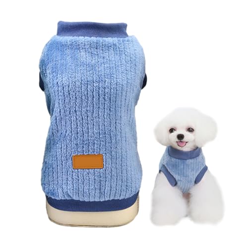 1 Stück Blaues Haustier-Vertikalvlies, Haustierpullover, Haustier-Sweatshirt, Kleiner Hundepullover, Hundevlies, Geeignet Für Kätzchen und Welpen 1 Stück Blaues Haustier-Vertikalvlies, Haustierpullover, Haustier-Sweatshirt, Kleiner Hundepullover, Hundevlies, Geeignet Für Kätzchen und Welpen von COACOM