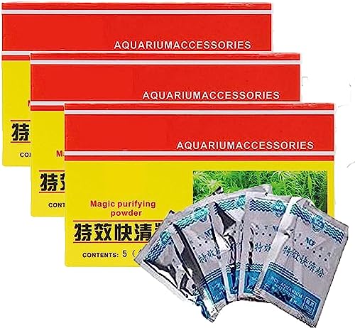 COALHO Aquarium Purifying Powder Cleaning Powder for Aquarium, Aquarium Cleaning Tool Maintain Crystal Clear Water, Fast Cleaning Fish Tank (B) von COALHO