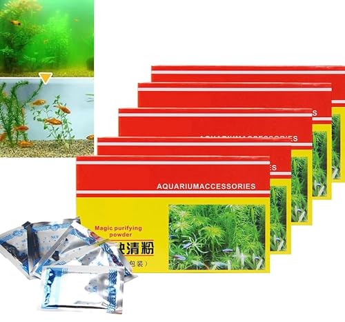 COALHO Aquarium Purifying Powder Cleaning Powder for Aquarium, Aquarium Cleaning Tool Maintain Crystal Clear Water, Fast Cleaning Fish Tank (C) von COALHO